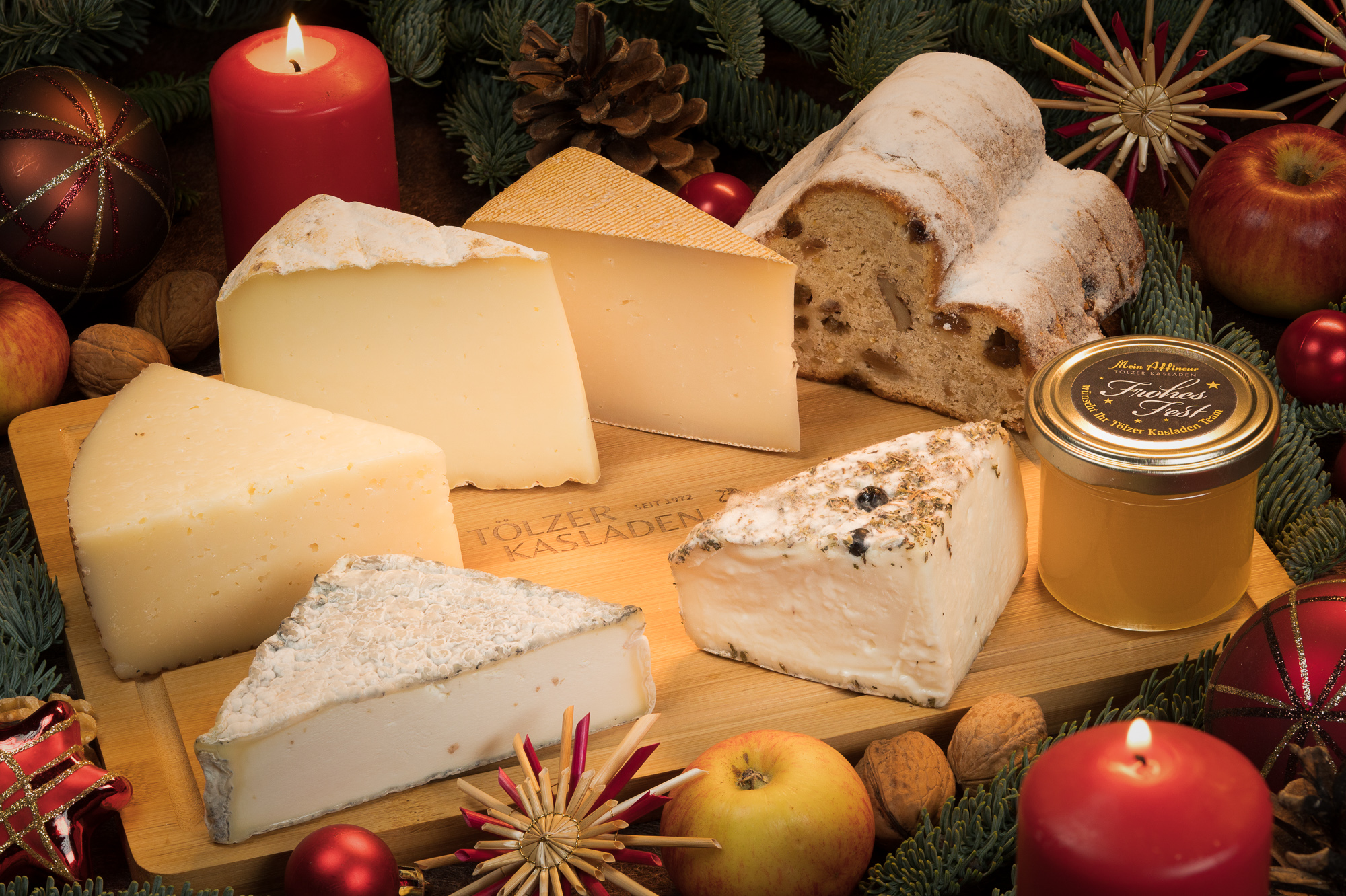 Weihnachten mit Ziege und Schaf 