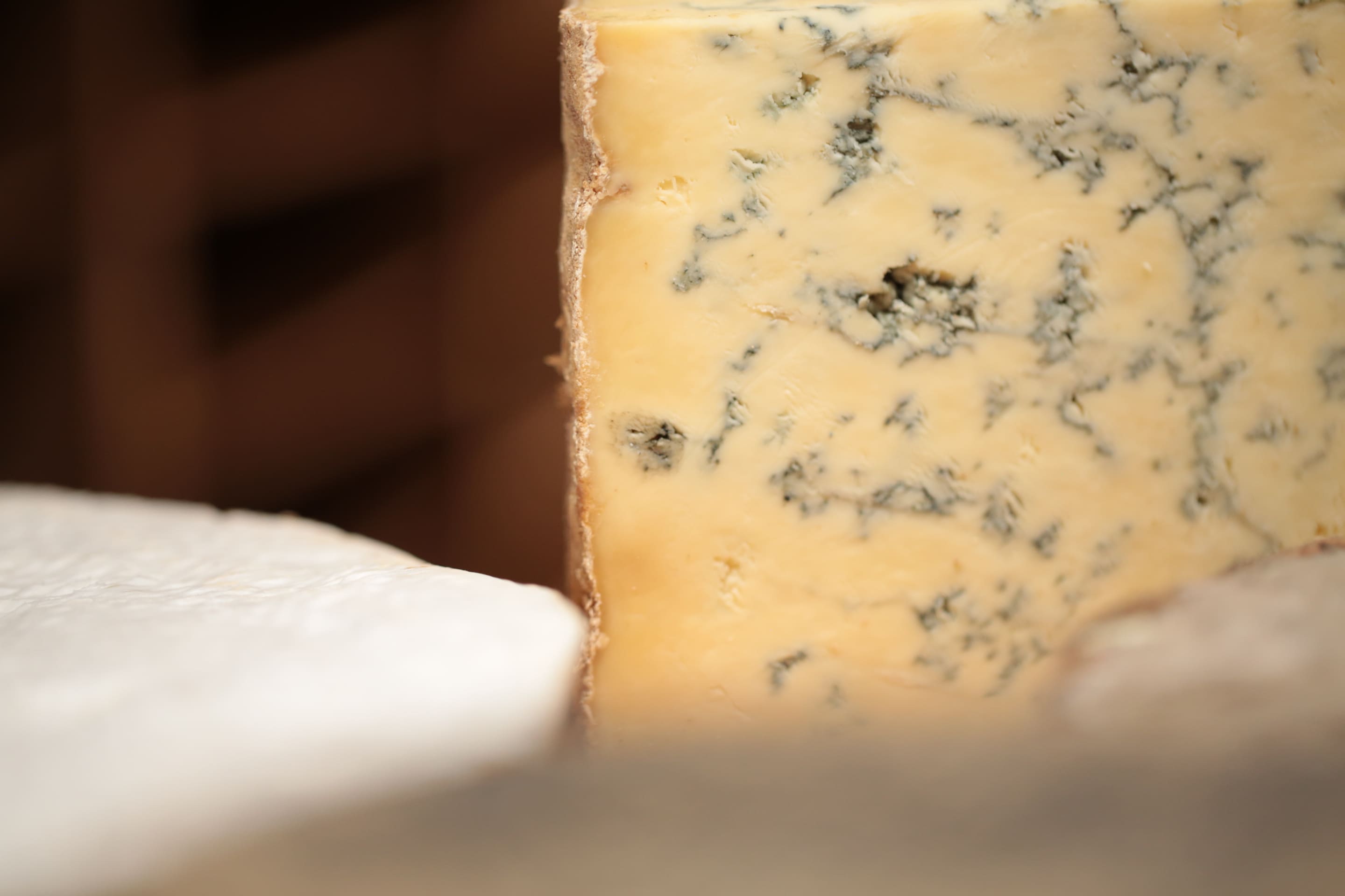 Blauschimmelkäse angeschnitten